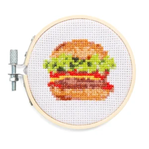 Burger Mini Cross Embroidery Kit